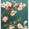 White Cherry Blossoms Canvastavla (30x40 cm)