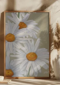 White Daisies Poster (21x29.7 cm (A4))