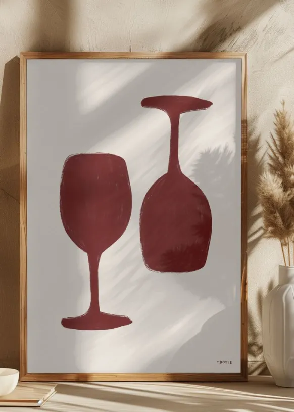 Wine time Poster (21x29.7 cm (A4))