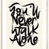 YNWA Text ll Poster (21x29.7 cm (A4))