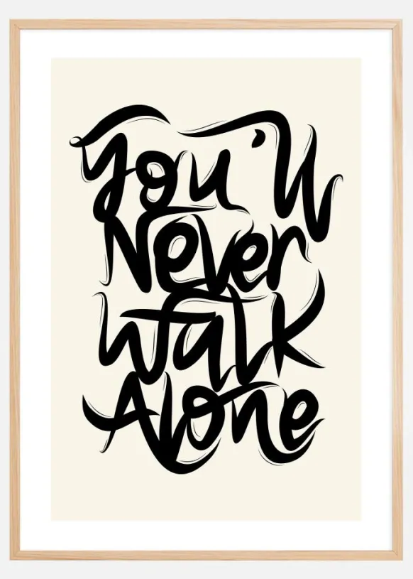 YNWA Text ll Poster (21x29.7 cm (A4))