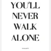 You Will Never Walk Alone - Liverpool Canvastavla (30x40 cm)